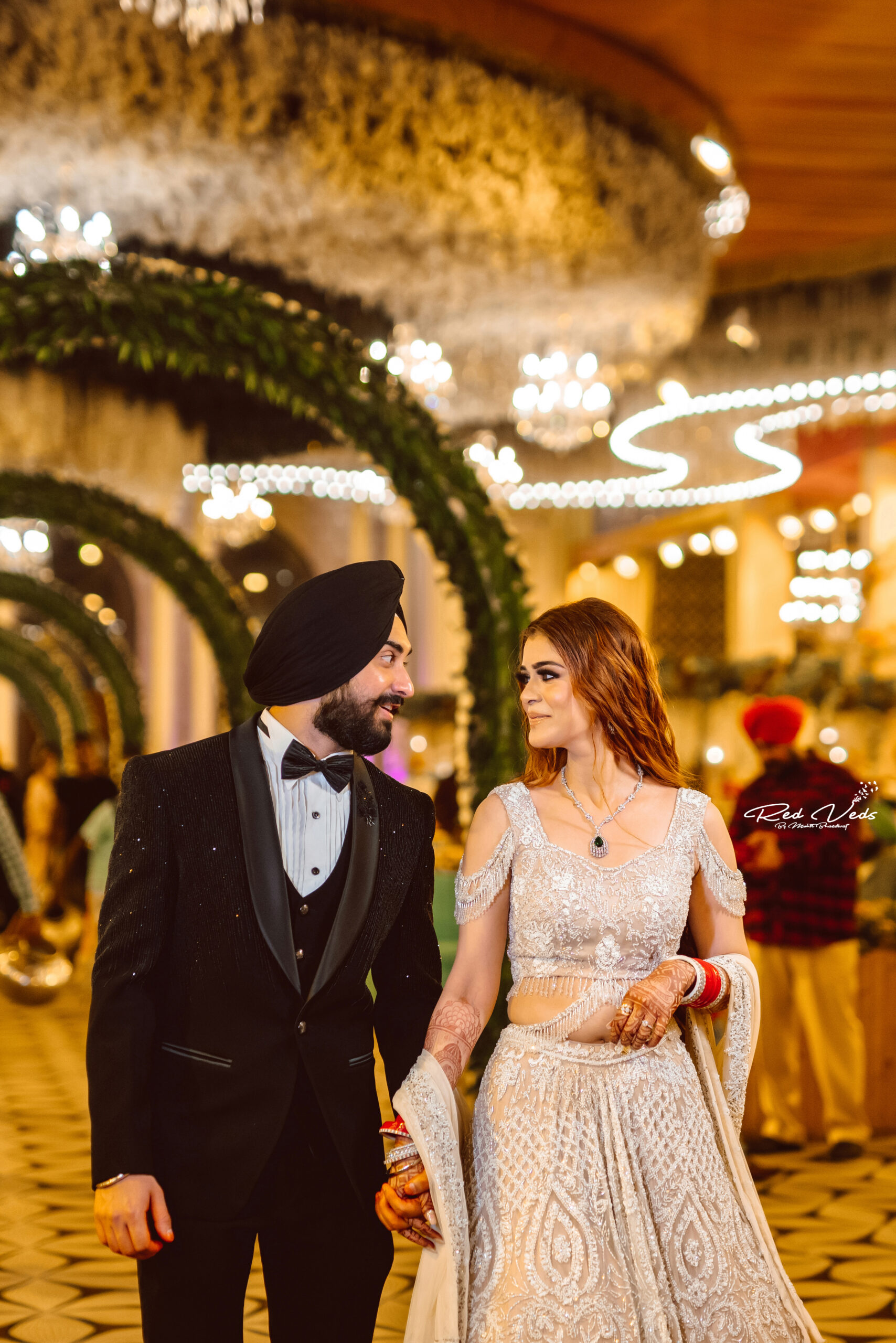 Couple in Traditional Pakistani Wedding Attire