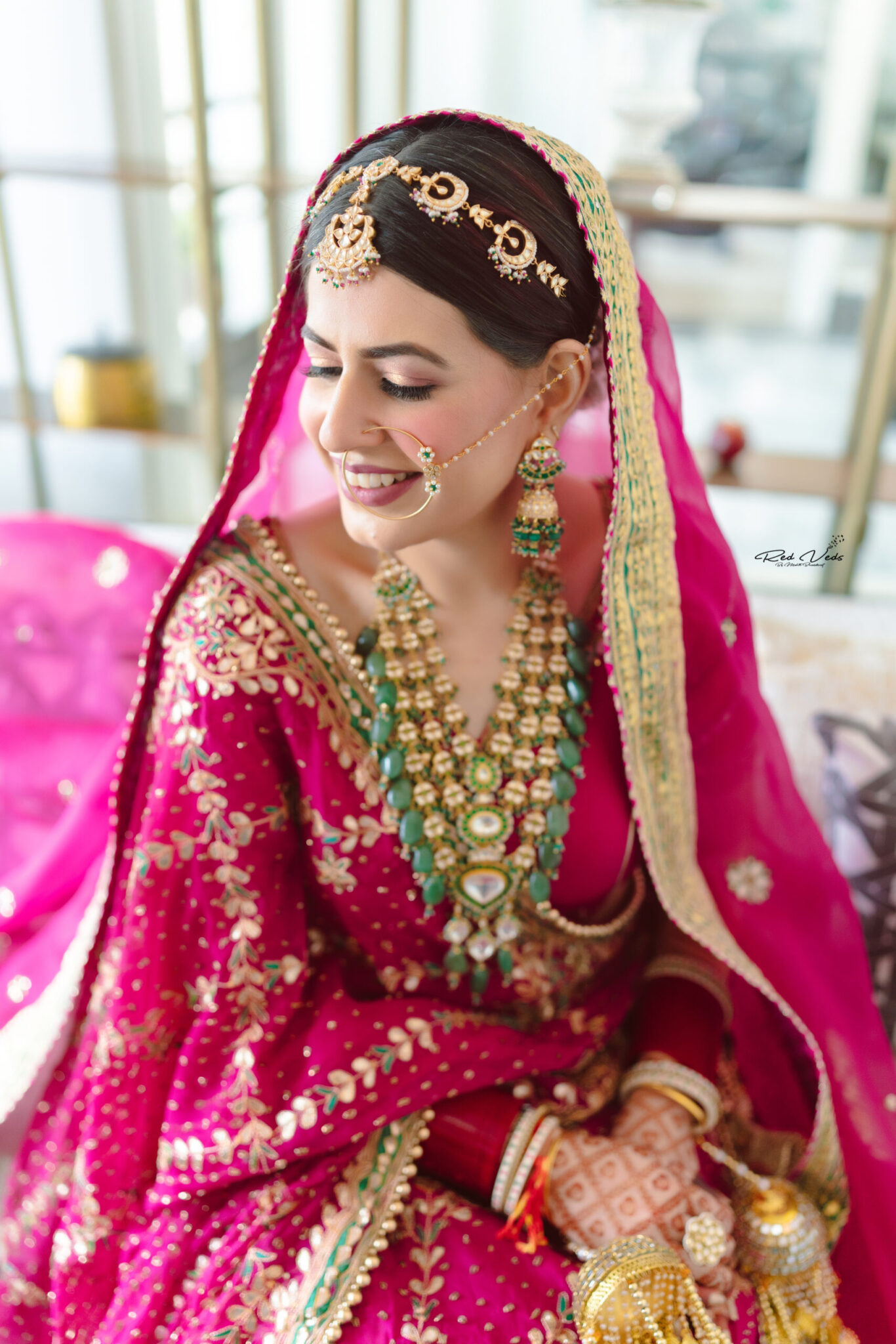 Simple Bridal Makeup Look for South Indian Brides | Indian bride  photography poses, Bride photos poses, Indian bride poses
